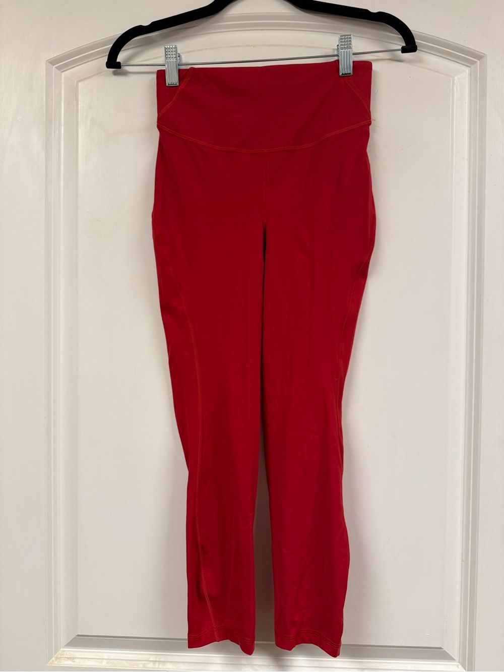 Lululemon Red High Rise Crop Leggings Size 4 Luxtreme Yoga Running